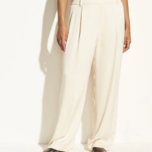 Vince Cream Wide-Leg Trousers